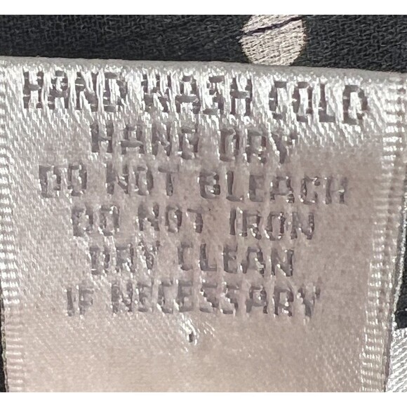 Vintage Y2K Le Grange Sz XL Button-Up Top Crinkle Polka Dot Bell Grunge Coquette - Picture 4 of 6